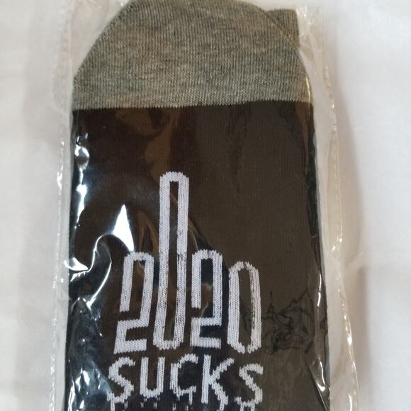 Covid 2020 Socks! NEW Joke Socks Men's or Women's Unisex Comfortable One Size - Picture 2 of 3